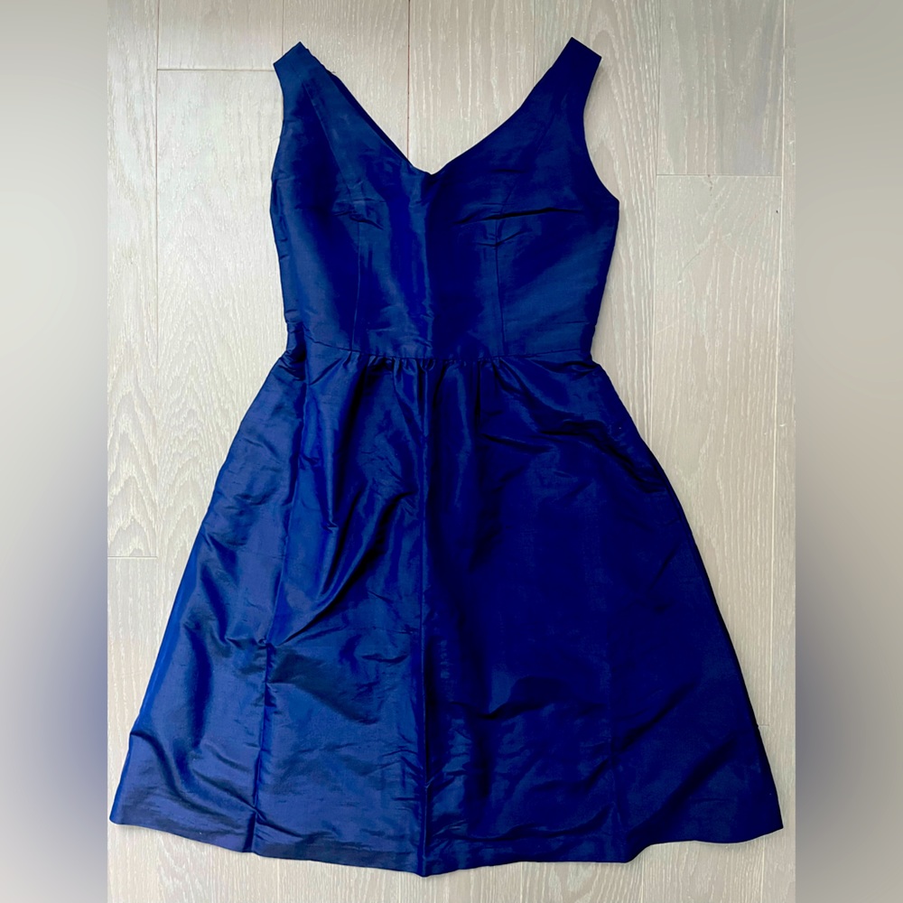 Lula Kate Navy Shantung Bridesmaid Dress Size 0